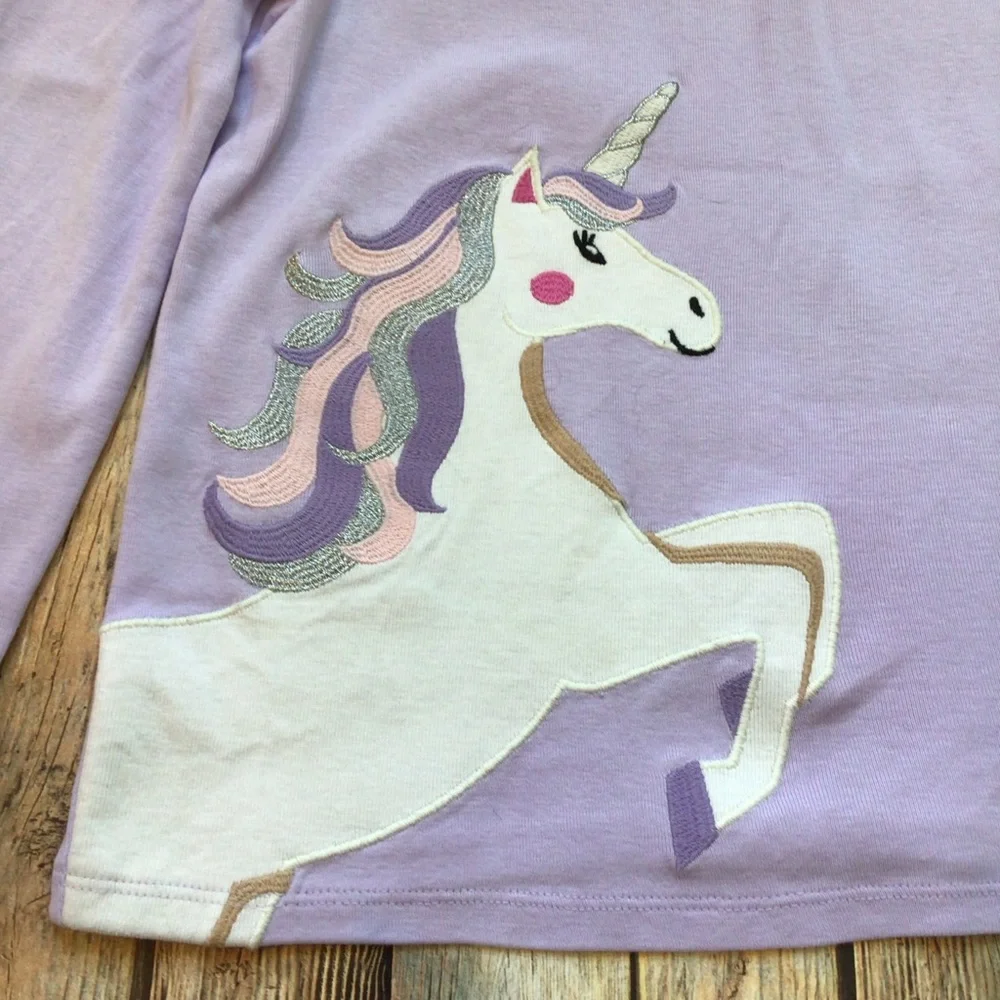 Gymboree Unicorn Appliqué Top